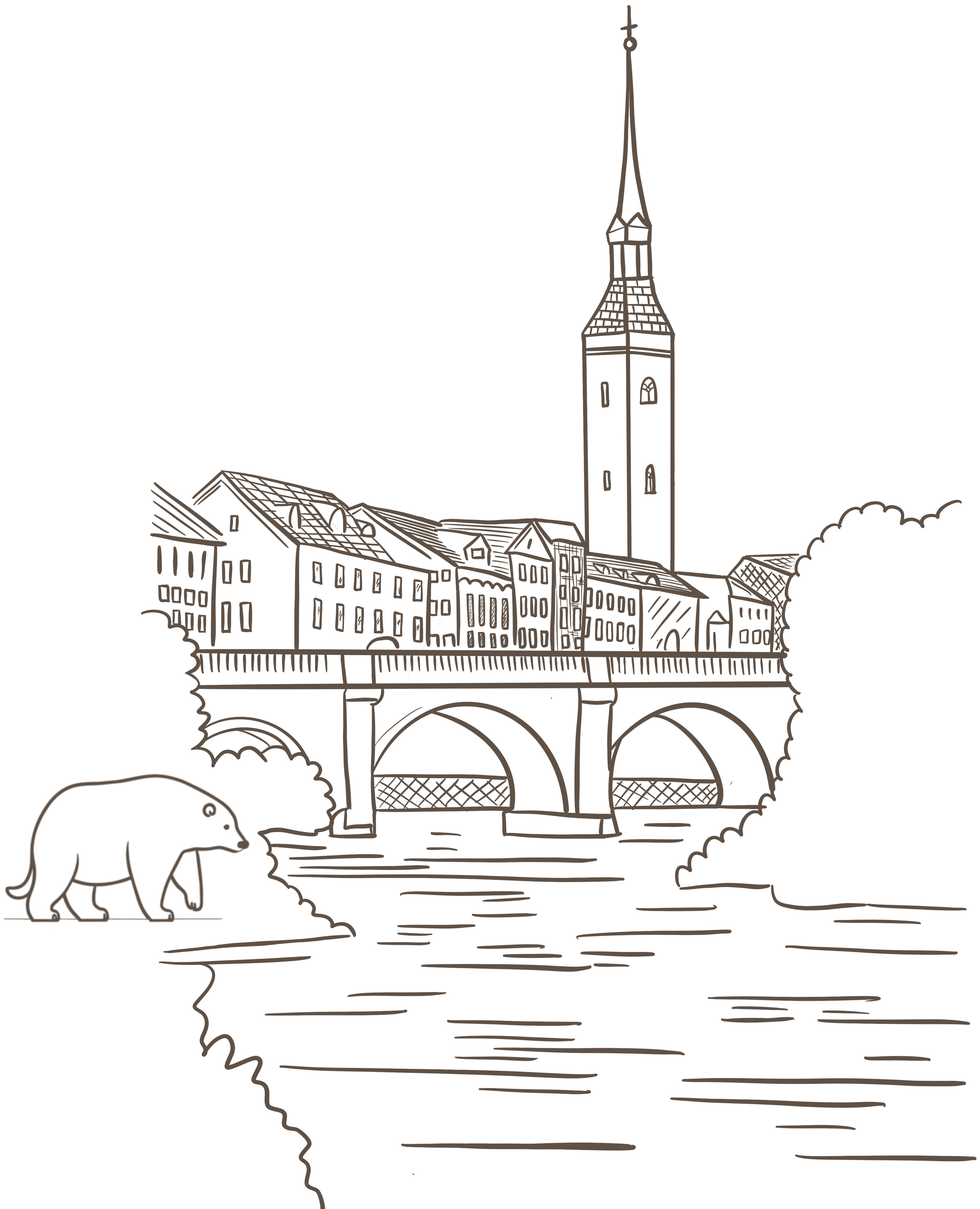 Aare und Bär in Bern